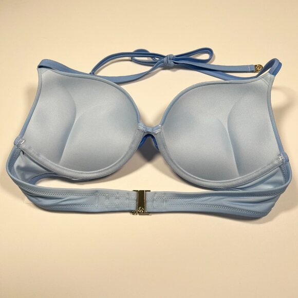 Victoria Secret 34B Bombshell Push Up Bikini Top Add 2 Cups Pastel Blue Ombre - Picture 6 of 10